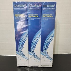 ICEPURE Refrigerator Water Filter 3-Pack RWF5400A Replacement Filters Clean